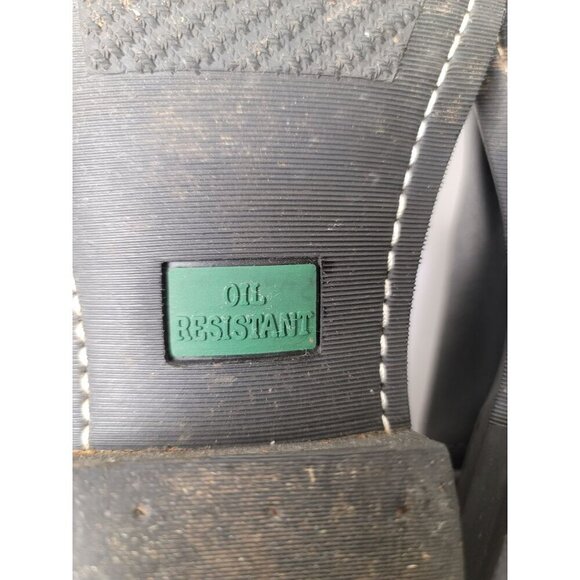 Vintage Black Soft Leather Flame  AND Oil Resistant Engineer Wester Boots Size 1 - Picture 8 of 15